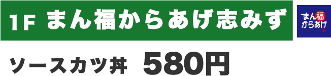 ソースカツ丼　580円